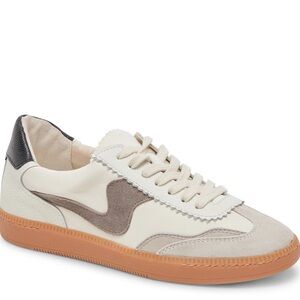 Dolce Vita Notice Court Sneaker Color: White/Grey Leather Size: US 9